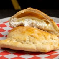 Cheese Calzone · Stuffed with ricotta and fresh mozzarella, baked until golden brown.
