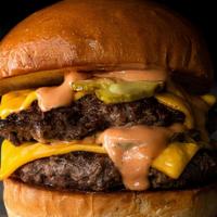 Double Cheeseburger · Two perfectly grilled patties, caramelized onions, pickles, 2 slices American cheese, burger...