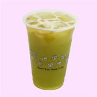 Honeydew Milk Tea · 375-510 calories.