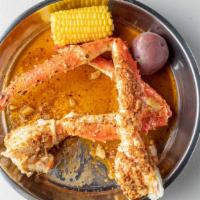 1 Lb King Crab Legs  · 1 lb. come with corn and potatoes. please be aware of the consuming of raw or undercooked fo...