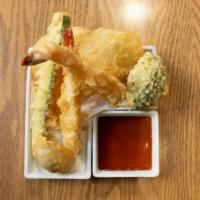 Tempura Appetizers · Shrimp and vegetable tempura appetizer.