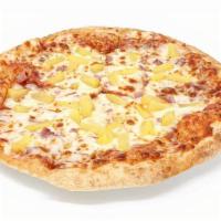 Hawaiian Naanizza · Stuffed with blended cheese and topped with pineapples, and meat, this is our newest Naanizz...