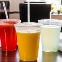 Homemade Drink · Horchata, Mango Lemonade, Strawberry Lemonade, Regular Lemonade.