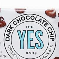 Yes- Dark Chocolate Chip Bar · Our fully Vegan, grain-free take on the classic; the chocolate chip cookie! A scrumptious bl...