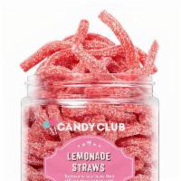Candy Club: Lemonade Straws · A little sweet, a little sour, and totally addictive, these naturally flavored pink straws a...