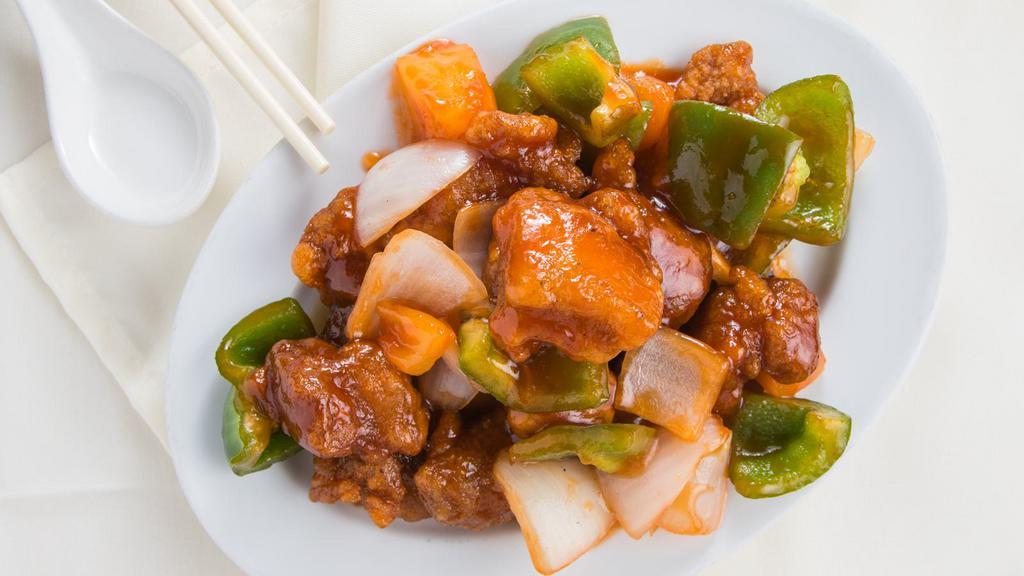 Sweet & Sour Pork With Pineapple · Sweet and sour pork with pineapple.