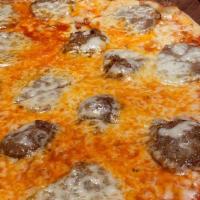 Meatball Pizza Naple · Ragu sauce and fresh mozzarella.