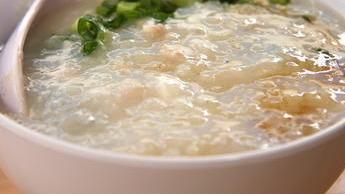 Rice Soup · Served with crispy noodle.