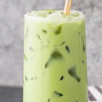 Iced Matcha Oatmilk Latte · Our favorite way to drink matcha. Uji matcha with creamy oat milk.