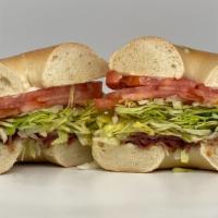 Blt · Savory bacon, fresh lettuce, tomato & mayo. (PLEASE NOTE:  If we're sold out of your bagel c...