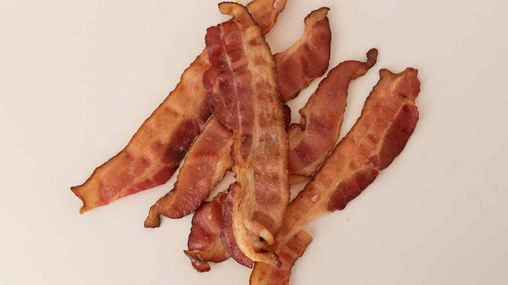 Side Of Bacon · 5 Strips of crispy bacon, hot & delicious.