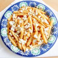 Greek Fries · Topped with crumbled Feta and oregano.