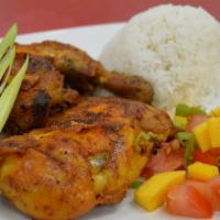 Chicken Inasal · Grilled 1/2 chicken marinated in special broth.