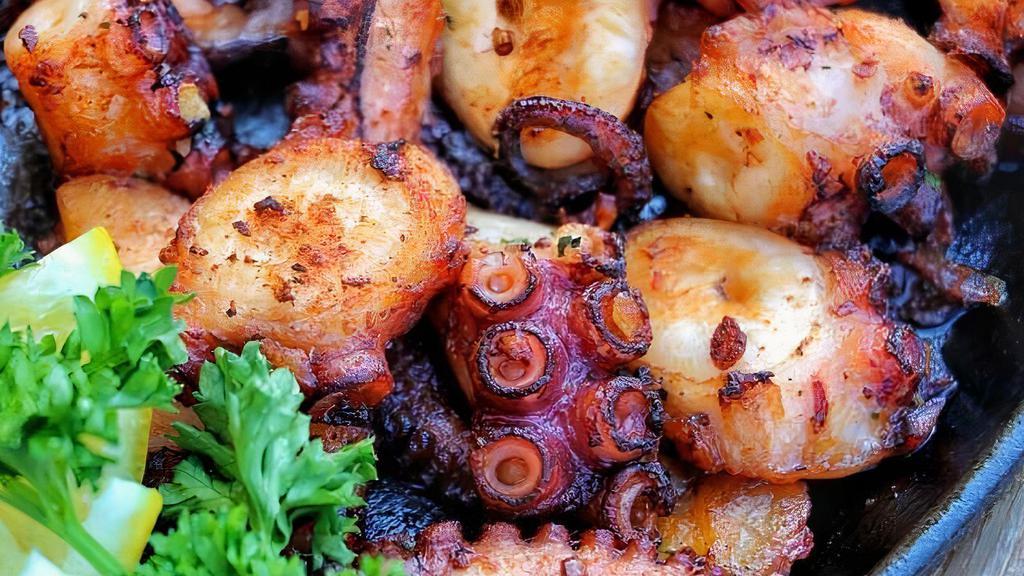 Pulpo A La Plancha · Grilled octopus. Gluten free.