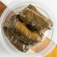 Stuffed Grape Leaves · Rice, fresh mint and dill.