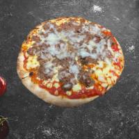 Roasted Pulled Lamb Meat Pizza · Roasted pulled lamb meat and mozzarella cheese