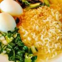 Ramen Bowl (Veggie) · Ramen noodles, vegetables in broth (may contain mushrooms)