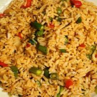 Vegetable Fried Rice · Fried rice cooked with vegetables inside