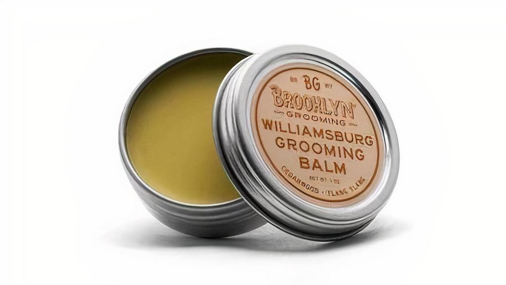 Williamsburg Grooming Balm · Our supremely hydrating unisex Grooming balm is a concentrated blend of highly nutritive and reparative organic plant oils and butters. We craft all of our products exclusively out of pure plant absolutes and essential oils lending a unique and distinct scent that is sensual and not overpowering