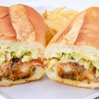 Best Of Both World · Chicken cutlet, philly cheesesteak, lettuce, tomato, mayo.