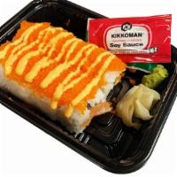 Princess Roll	 · Spicy salmon inside, topped with mango, salmon, garnished with tobiko, drizzled with spicy m...