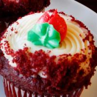 Red Velvet Cupcakes · Red velvet cupcake with our fresh cream cheese icing.
*During certain holidays the cake may ...