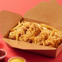 Large Sweet Tenders · 5 chicken fingers with 3 sauce.