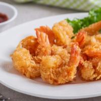 Fried Shrimp · 8 pieces of Breaded shrimp fried until golden and crunchy.