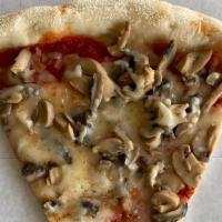 Mushroom Slice · Pizza Slice, mozzarella cheese topped with Mushrooms