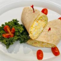 Egg Salad Wrap  · Egg salad wrapped in a fresh flour tortilla