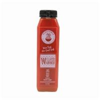 Wellness Warrior · Kosher. Apple, carrot, lemon, ginger, beet, turmeric, and cayenne. Helps to boost your immun...