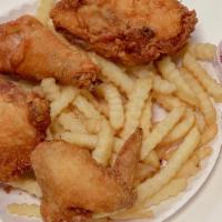 #4 4 Pieces Chicken · With French Fries & Can Soda