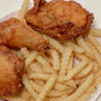 #3 3 Pieces Chicken · With French Fries & Can Soda