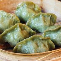 Buddhas Veggie Dumpling · 6 pieces per order. NOTE:. All dumplings are cooked fresh to order and take a minimum of 10 ...