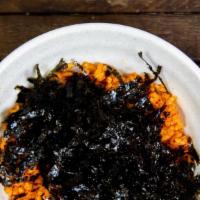 Radish Kimchi Fried Rice (깍두기볶음밥) · Fried rice, kkakdugi, cheese mix together