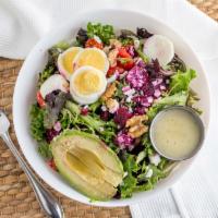 Healthy Mess Salad · Radishes, beets, Jersey heirlooms, walnuts & labne