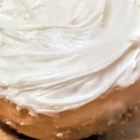 Vanilla Frosted · Bright Eye's glazed gourmet donought topped with Bright Eye vanilla frosting.