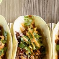 3  Tacos · Al pastor / chicken / steak with  onion and  cilantro