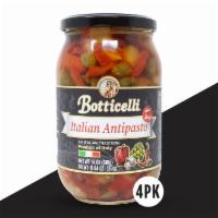 Hot & Spicy Antipasto (4 Pack, 18Oz Glass Jars) · PACKAGE DETAILS
4, 18oz Antipasto Glass Jars

HOW IT SHIPS
Ships ready to serve

TO SERVE
Pe...
