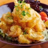 Rock Shrimp Tempura · Deep-fried baby shrimp with our signature sauce.