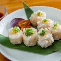 Shumai · Steamed shumai with shrimp.