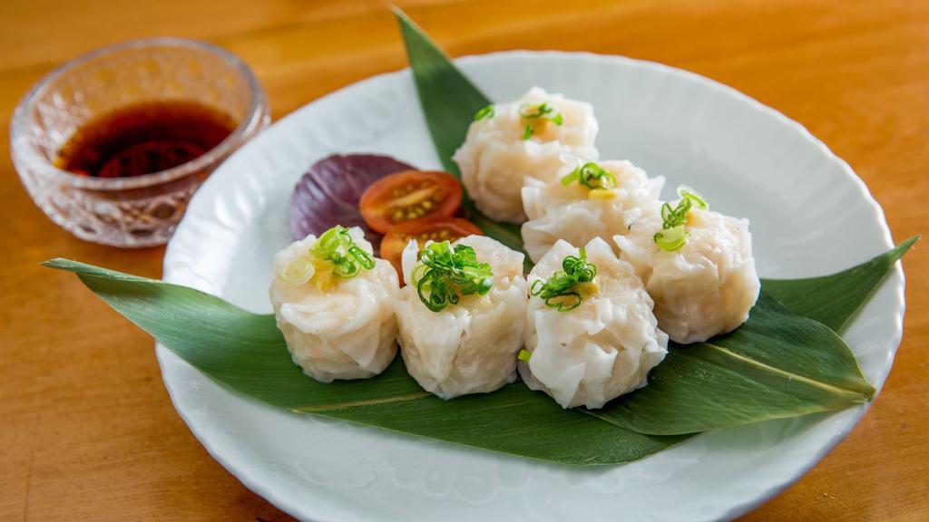 Shumai · Steamed shumai with shrimp.