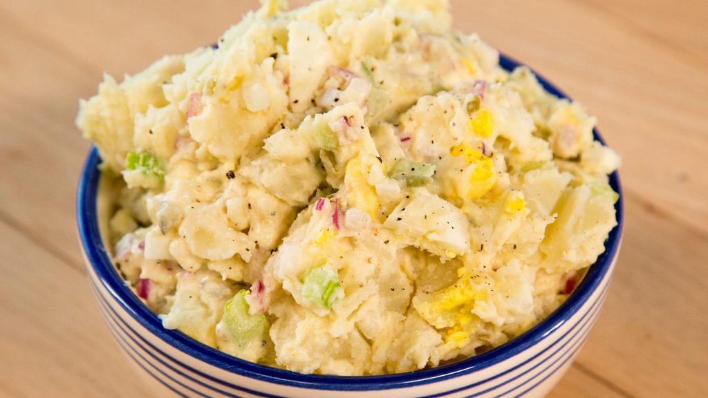 Potato Salad · Cold dish made from seasoned poatoes.
