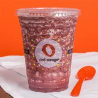 The Pomegranate Protector · Pomegranate yogurt, blueberry & banana, with a boost of green tea and acai.