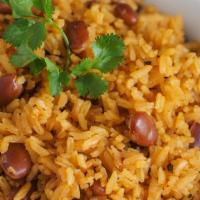 Moro De Habichuelas Rojas / Rice With Red Beans · Arroz preparado con habichuelas rojas. / Rice prepared with red beans.