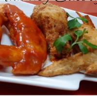 Fry Jumbo Wings · 6 pcs of well marinated wings lightly coated.