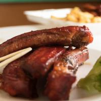 Bbq Spare Ribs · Served with  fried rice and egg roll.