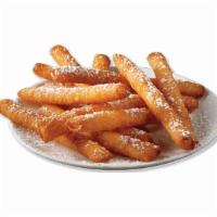 Funnel Fries · The classic funnel cake reimagined. Fried dough dusted in powdered sugar makes the perfect a...