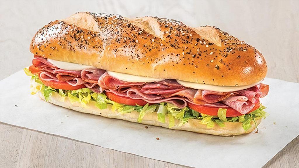 Godfather · Genoa salami, capicola, spicy ham with lettuce, tomato, onion, mayonnaise and DiBella's Famous Oil Dressing on a fresh-baked everything or sesame roll. Customize it to make it your own!