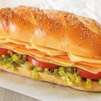 Cheese · Cheese, cheese and more cheese! Provolone, Cheddar and Swiss with lettuce, tomato, onion wit...